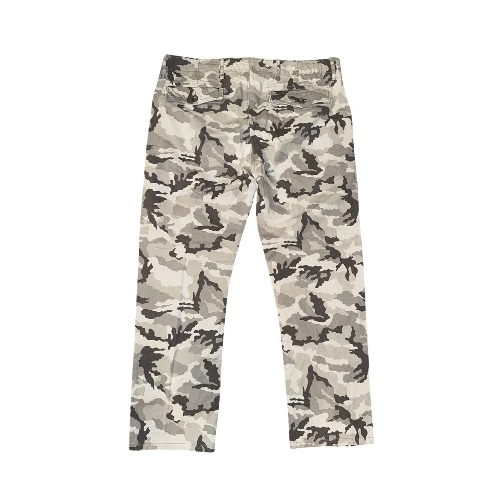 Levi Strauss Camo Pants‎ Mens W38 L32 Grey White Black Straight Leg Twill